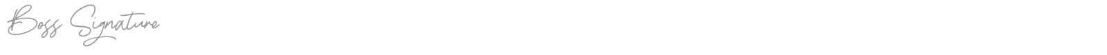 Boss Signature font preview